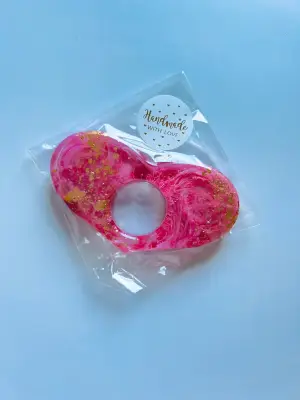 Záložka na stránky srdce růžová