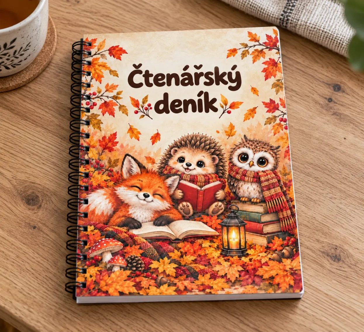 Čtenářský deník A5 Podzimní zvířátka 1